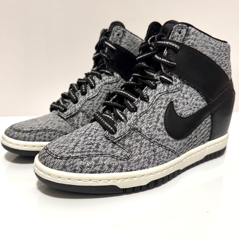 Nike 2013 Dunk Sky Hi Hidden Wedge 644410 001 Grey 8 Force Air Max. Sz 7.5 NWOT